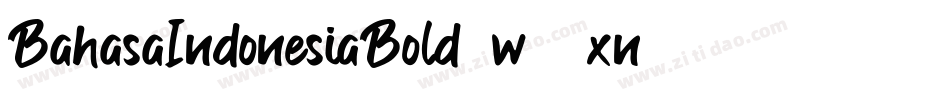BahasaIndonesiaBold-w11xn字体转换