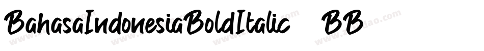 BahasaIndonesiaBoldItalic-7BB3l字体转换