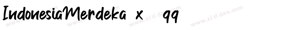IndonesiaMerdeka-x33qq字体转换
