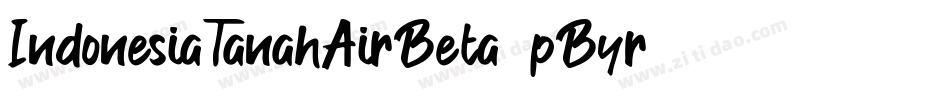 IndonesiaTanahAirBeta-pByr字体转换