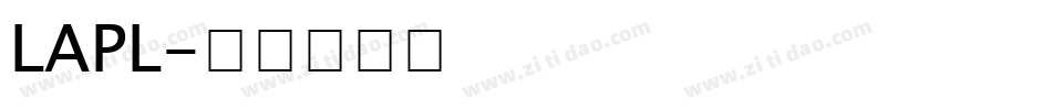 LAPL字体转换