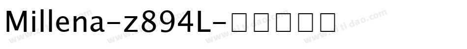 Millena-z894L字体转换