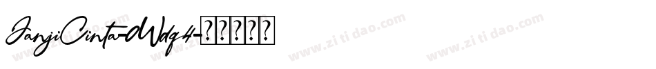 JanjiCinta-0Wdq4字体转换