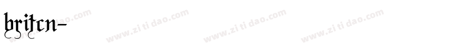 britcn字体转换