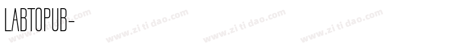 LABTOPUB字体转换