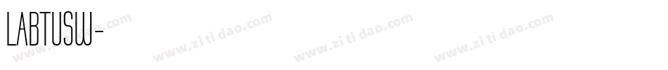 LABTUSW字体转换