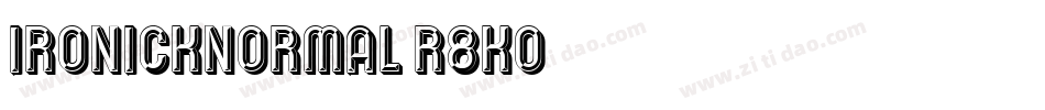 IronickNormal-r8KO字体转换