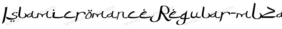 IslamicromanceRegular-mLZa5字体转换