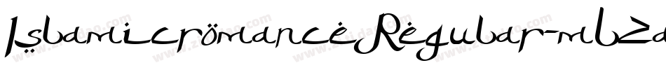 IslamicromanceRegular-mLZa5字体转换