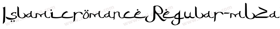 IslamicromanceRegular-mLZa5字体转换