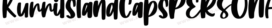 KurriIslandCapsPERSONAL-Light字体转换