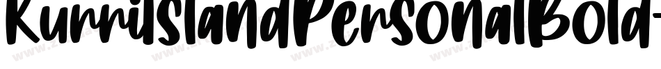 KurriIslandPersonalBold-4ByvB字体转换