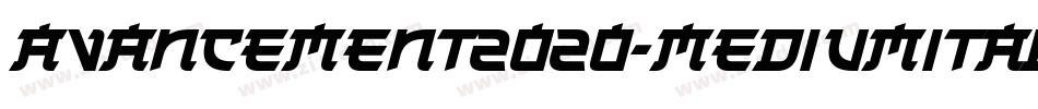Avancement2020-MediumItalic字体转换