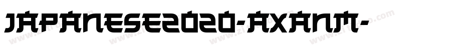 Japanese2020-axanm字体转换