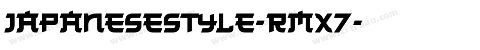 JapaneseStyle-rmX7字体转换
