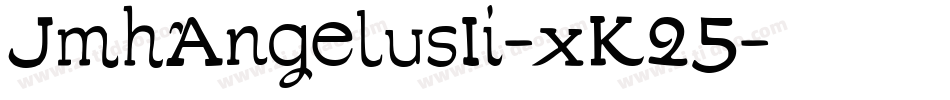 JmhAngelusIi-xK25字体转换