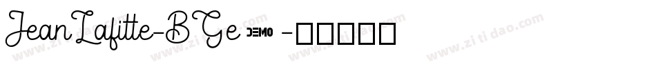 JeanLafitte-BGe5字体转换