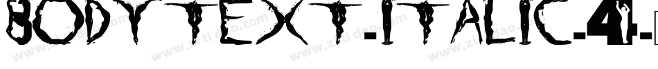 bodytext-italic-4字体转换