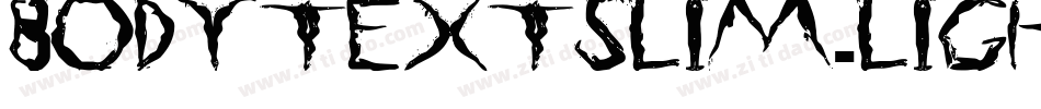 bodytextslim-light-5字体转换