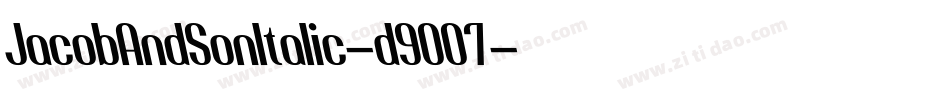 JacobAndSonItalic-d9O07字体转换