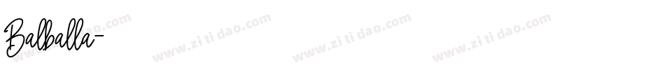Balballa字体转换