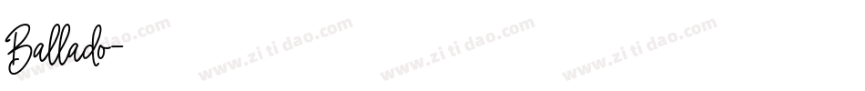 Ballado字体转换