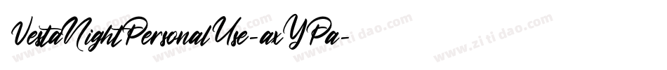 VestaNightPersonalUse-axYPa字体转换