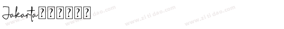 Jakarta字体转换