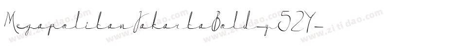 MegapolitanJakartaBold-y52Y字体转换