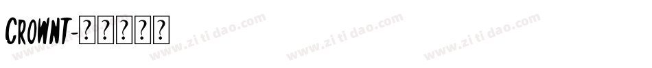 CROWNT字体转换