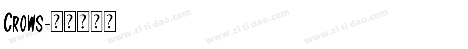 Crows字体转换