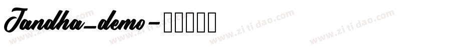 Jandha_demo字体转换