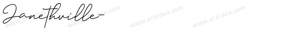 Janethville字体转换