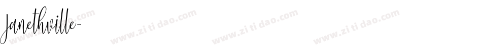 Janethville字体转换