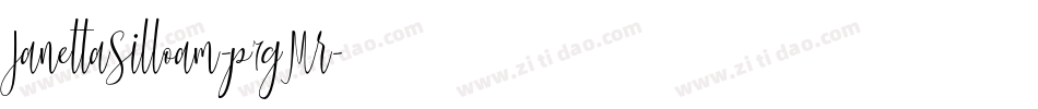 JanettaSilloam-p7gMr字体转换