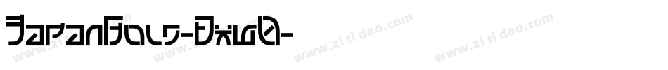 JapanBold-Dxw0字体转换