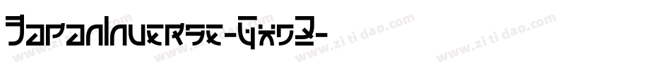 JapanInverse-GxdZ字体转换