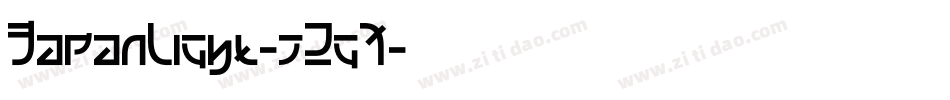 JapanLight-j2g7字体转换