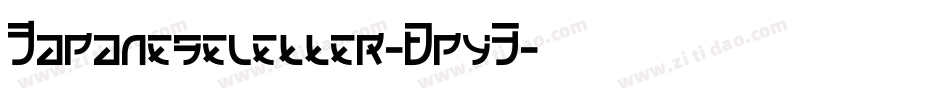 Japaneseletter-Dpy3字体转换