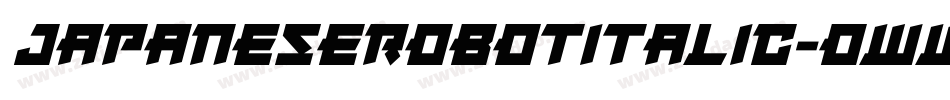 JapaneseRobotItalic-owwXz字体转换