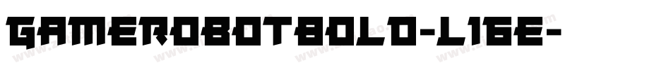 GameRobotBold-L16E字体转换