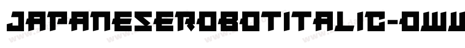JapaneseRobotItalic-owwXz字体转换