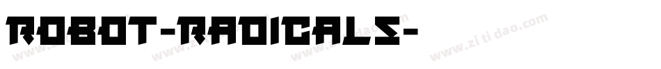 Robot-Radicals字体转换