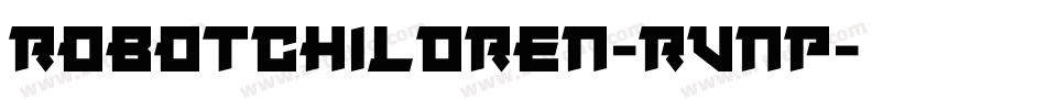 RobotChildren-rVnp字体转换