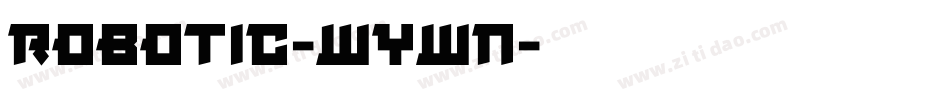 Robotic-WYwn字体转换
