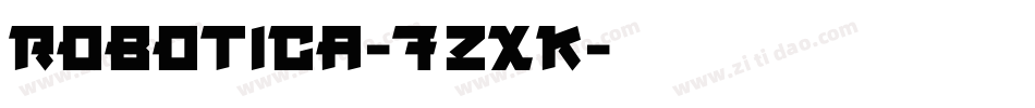 Robotica-7ZxK字体转换