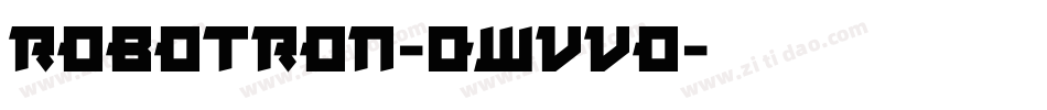 Robotron-0Wvvo字体转换