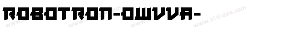 Robotron-owvvA字体转换