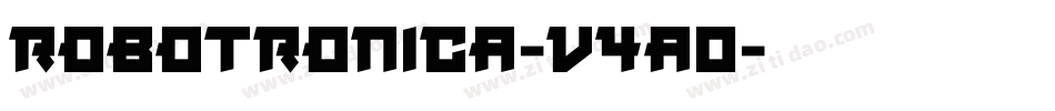 Robotronica-v4AO字体转换