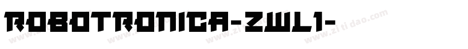 Robotronica-zWl1字体转换